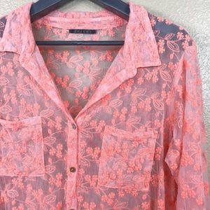 Velvet by Graham & Spencer Floral Embroidered